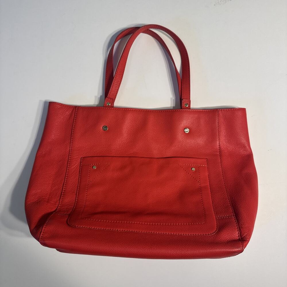 Letizia Large Red Tote Bag Purse, Spacious Shoulder Shopper, 17” Wide Xmas